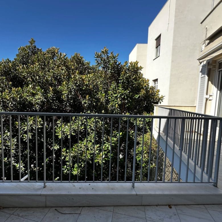 Balcony with railing and leafy view, Anaktora, Kolonaki, Athens, Greece